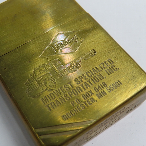 実際に弊社で買取させて頂いたZIPPO/ジッポー ヴィンテージ  COMMEMORATIVE 1932-1982 ダイアゴナルライン MIDWEST/1982年製の画像 7枚目