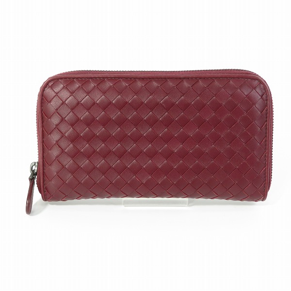実際に弊社で買取させて頂いたBOTTEGA VENETA/ボッテガヴェネタ イントレチャート ラウンドジップ 長財布/ウォレット