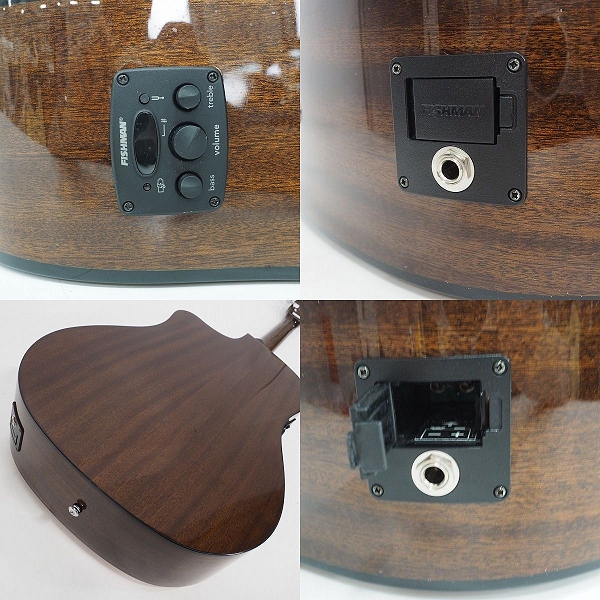 実際に弊社で買取させて頂いた★【美品】Fender/フェンダー  CD-60SCE/NAT Dreadnought エレアコ/アコースティックギター/アコギ ギグケース付の画像 7枚目