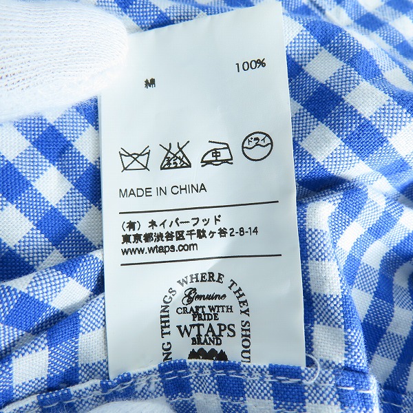 実際に弊社で買取させて頂いたWTAPS/ダブルタップス SODA S/S チェック 半袖シャツ 131LTDT-SHM07/Mの画像 4枚目