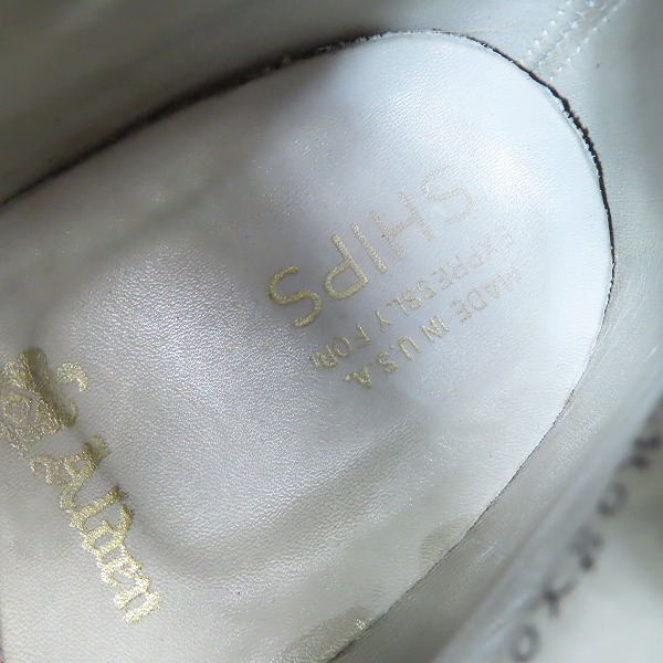 実際に弊社で買取させて頂いたAlden/オールデン SHIPS別注 ストレートチップ レースアップブーツ 41887/7Dの画像 6枚目