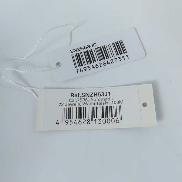 実際に弊社で買取させて頂いたSEIKO/セイコー 5/ファイブ SPORTS 裏スケ 自動巻き 腕時計 SNZH53JC/7S36-04N0の画像 6枚目