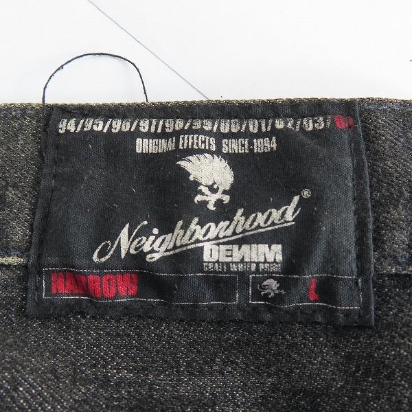 実際に弊社で買取させて頂いたNEIGHBORHOOD/ネイバーフッド BASIC サイドライン　デニムパンツ/DCNH-PT-17/Lの画像 5枚目