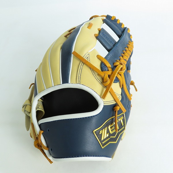 実際に弊社で買取させて頂いたZETT/ゼット FINECatch SMUカラー 軟式/オールラウンド グローブ BRGB35430Aの画像 3枚目
