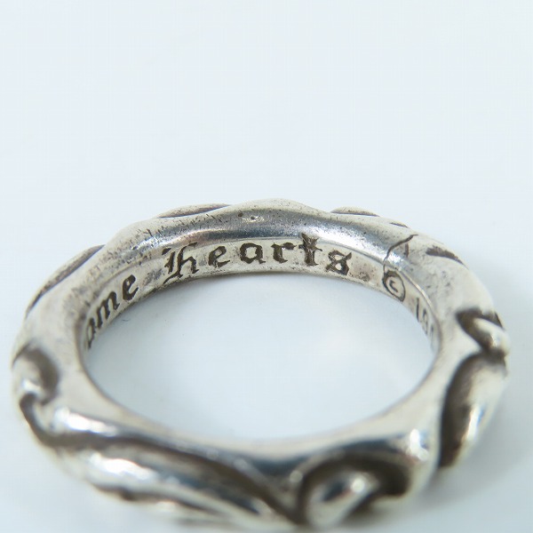 実際に弊社で買取させて頂いたCHROME HEARTS/クロムハーツ スクロール バンド リング/14号の画像 7枚目