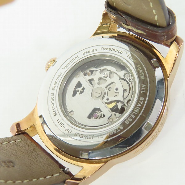実際に弊社で買取させて頂いたOrobianco/オロビアンコ ORAKLASSICA オラクラシカ 自動巻き 腕時計 OR0011の画像 3枚目