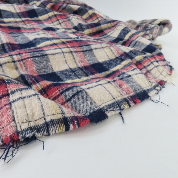 実際に弊社で買取させて頂いたLGB/ルグランブルー フーデッド チェック 長袖シャツ/パーカー Shirt-G/PK/M 1194K/1の画像 5枚目