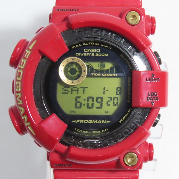 実際に弊社で買取させて頂いたG-SHOCK/Gショック FROGMAN/フロッグマン 30周年記念モデル ライジングレッド タフソーラー 腕時計/ウォッチ GF-8230A-4JR