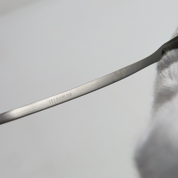 実際に弊社で買取させて頂いた999.9/フォーナインズ メタルフレーム 度入り 眼鏡/メガネフレーム/アイウェア S-672Tの画像 6枚目