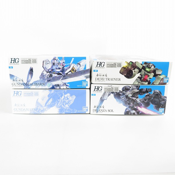 実際に弊社で買取させて頂いた【未組立】BANDAI/バンダイ HG 1/144 ガンダムルブリスジウ/キャリバーン/ディランザソル/デミトレーナー 4点セット/水星の魔女の画像 5枚目