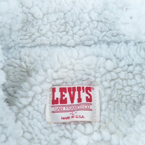 実際に弊社で買取させて頂いたLEVIS/リーバイス 80's USA/米国製 denim boa jacket/デニム ボア ジャケット 70609-0270/Lの画像 2枚目