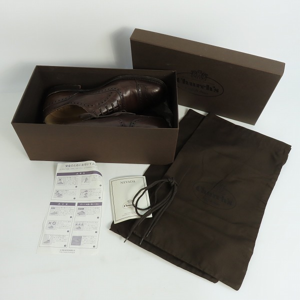実際に弊社で買取させて頂いたChurch's/チャーチ DIPLOMAT 173 ビジネスシューズ/ドレスシューズ 7814/05 /80の画像 8枚目