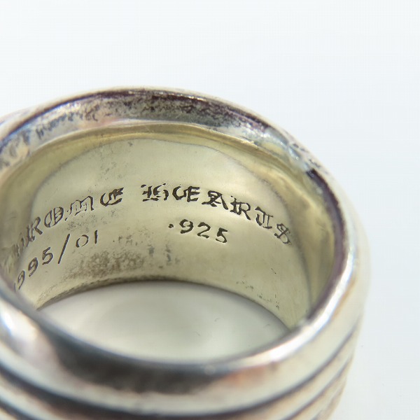 実際に弊社で買取させて頂いたCHROME HEARTS/クロムハーツ ハートダガー リング 21-22号の画像 7枚目