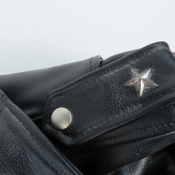 実際に弊社で買取させて頂いたNO ID./ノーアイディー ダブル レザージャケット ライダース 439030-878L/2の画像 8枚目