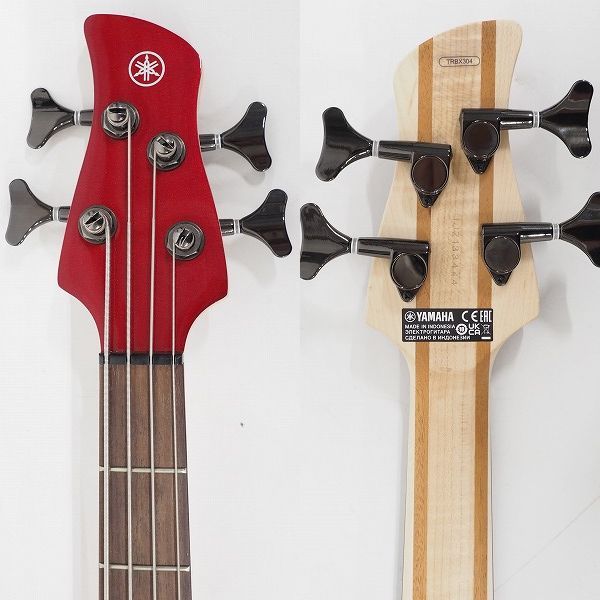 実際に弊社で買取させて頂いた★YAMAHA/ヤマハ TRBX304 CAR アクティブ4弦エレキベース キャンディアップルレッド ソフトケース付の画像 2枚目