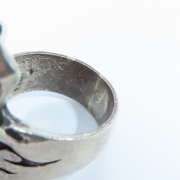 実際に弊社で買取させて頂いたCRAZY PIG/クレイジーピッグ トライバルスカルリング  21-22号の画像 8枚目