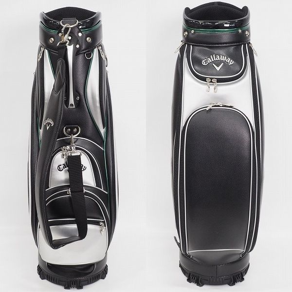 実際に弊社で買取させて頂いたCallaway/キャロウェイ ゴルフ 4分割 キャディバッグ ブラックｘシルバーの画像 2枚目