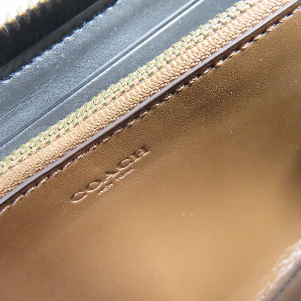 実際に弊社で買取させて頂いたCOACH/コーチ ラウンドジップウォレット/長財布の画像 4枚目