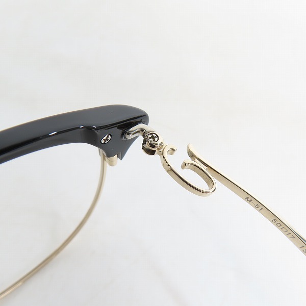 実際に弊社で買取させて頂いた999.9/フォーナインズ メガネフレーム アイウェア M-51の画像 4枚目