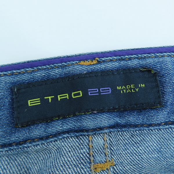 実際に弊社で買取させて頂いたETRO/エトロ ハラコパッチ/ポケット刺繍 デニムパンツ /29の画像 2枚目