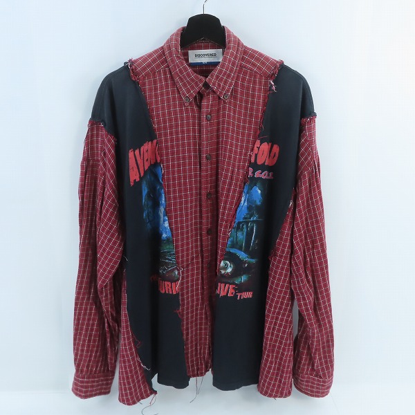 実際に弊社で買取させて頂いたDISCOVERED/ディスカバード ドッキングチェックシャツ DC-NS21-MSH-01/F