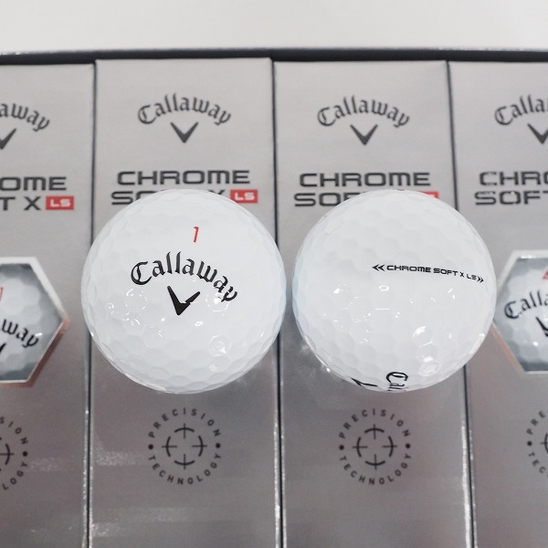 実際に弊社で買取させて頂いた【未使用】Callaway/キャロウェイ CHROME SOFT X LS ゴルフボール ホワイト 2ダースの画像 1枚目