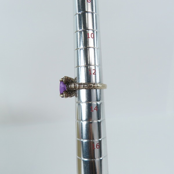 実際に弊社で買取させて頂いたBloody Mary/ブラッディマリー アメジスト リング 13号の画像 7枚目