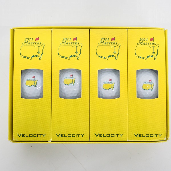 実際に弊社で買取させて頂いた【未使用/オウンネーム】Titleist/タイトリスト VELOCITY/ベロシティ 2024 MASTERS ゴルフボール ホワイト 1ダース