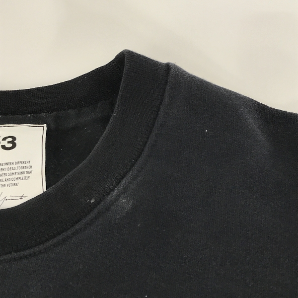 実際に弊社で買取させて頂いたY3/ワイスリー adidas/アディダス×Yohji Yamamoto/ヨウジヤマモト 背面ロゴ スウェット Mの画像 7枚目
