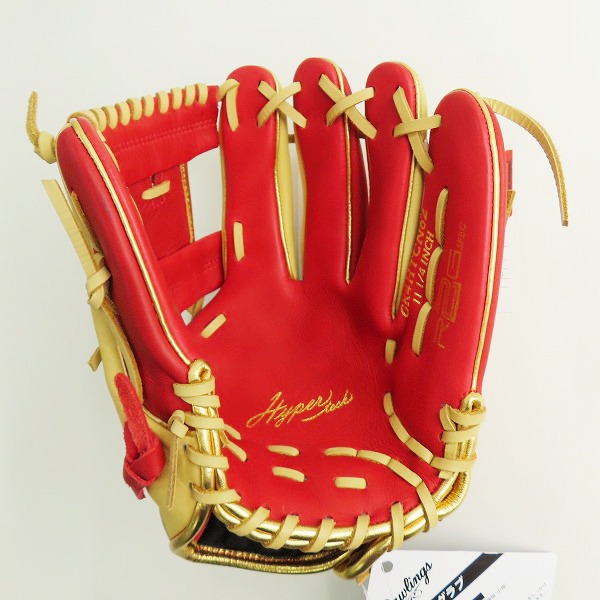 実際に弊社で買取させて頂いた【未使用】Rawlings/ローリングス HYPER TECH COLOR SYNC 軟式/内野手/右投げ用 グローブ GR4HTCN62の画像 2枚目