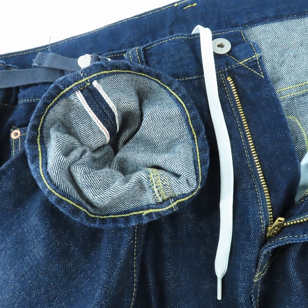 実際に弊社で買取させて頂いたGANRYU COMME des GARCONS/ガンリュウ コムデギャルソン セルビッチサルエルデニムパンツ ES-P020/Sの画像 2枚目