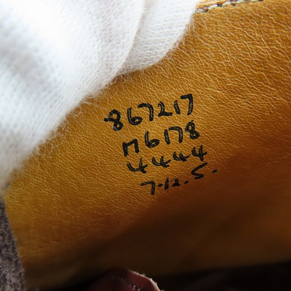 実際に弊社で買取させて頂いたTrickers × Paul smith/トリッカーズ×ポールスミス メダリオン レースアップ カントリーブーツ M6178/7.5の画像 5枚目