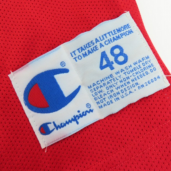 実際に弊社で買取させて頂いたChampion/チャンピオン NBA シカゴブルズ #23 マイケル ジョーダン アウェイ ユニフォーム/48の画像 2枚目