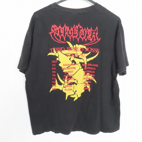 実際に弊社で買取させて頂いたSEPULTURA/セパルトゥラ 90S THIRD WORLD POSSE TOUR 1992 ヴィンテージ/ビンテージ  バンドTシャツ Mの画像 1枚目