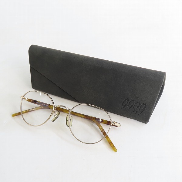 実際に弊社で買取させて頂いた999.9/フォーナインズ メガネフレーム アイウェア S-647T の画像 9枚目