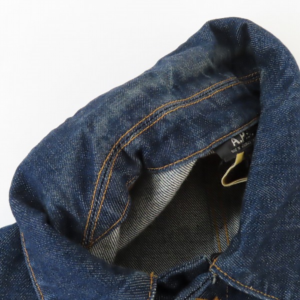 実際に弊社で買取させて頂いたA.P.C./アーペーセー ETE2006 デニムジャケット/カバーオール Mの画像 4枚目