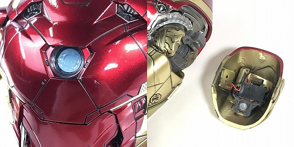 実際に弊社で買取させて頂いたホットトイズ マーベルスタジオ10周年 1/6スケールフィギュア アイアンマン マーク46(コンセプト・アート版)【動作未確認】の画像 7枚目