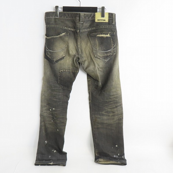 実際に弊社で買取させて頂いたFACTOTUM/ファクトタム ダメージ加工デニム パンツ/30の画像 1枚目
