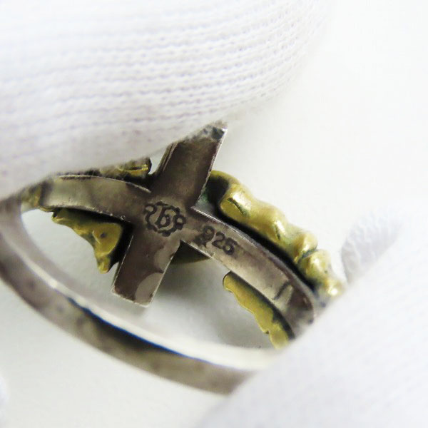 実際に弊社で買取させて頂いたBizarre/ビザール クロス/スカル リング 21.5号の画像 6枚目