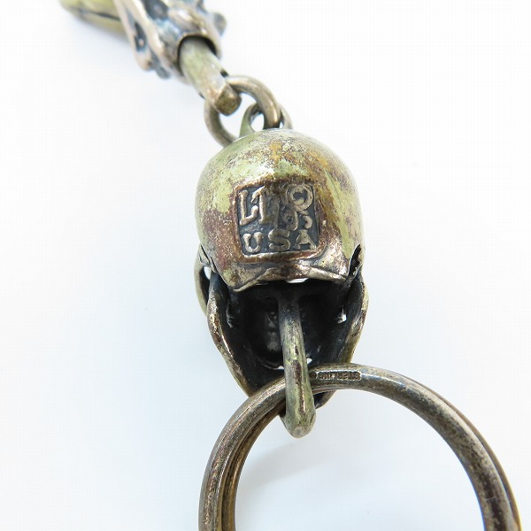 実際に弊社で買取させて頂いたLEATHERS&TREASURES/レザーズ＆トレジャーズ スカル ウォレットチェーンの画像 4枚目