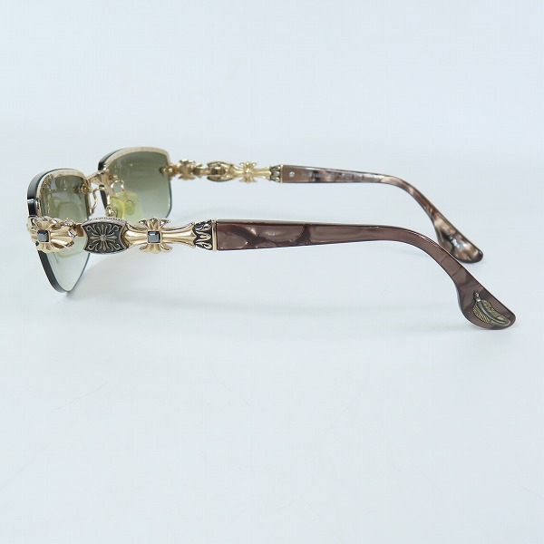 実際に弊社で買取させて頂いたA'rossvy/ロズヴィー 2019年 サイド シルバー 925 クロス モチーフ サングラス/アイウェア 209231816の画像 2枚目