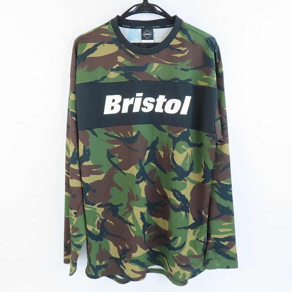 実際に弊社で買取させて頂いたF.C.Real Bristol/F.Cレアルブリストル 22SS/L/S TOP TOUR TEE 長袖 ロゴ プリント Tシャツ FCRB-220048/XL