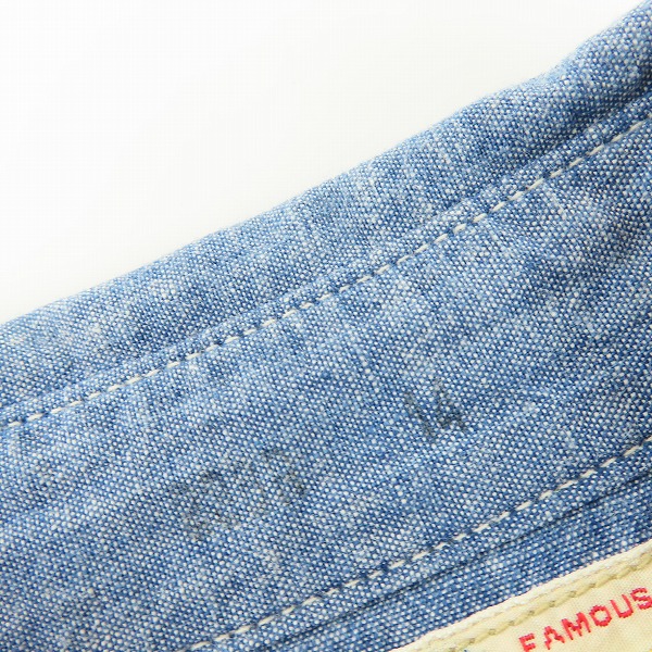 実際に弊社で買取させて頂いたTHE REAL McCOY'S/ザ リアルマッコイズ USN シャンブレーシャツ プリントシャツ 14の画像 3枚目