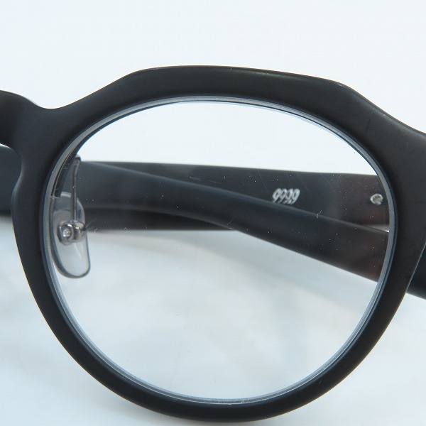 実際に弊社で買取させて頂いた999.9/フォーナインズ  跳ね上げ アイウェア/メガネフレーム ブラックマット NPM-57の画像 9枚目