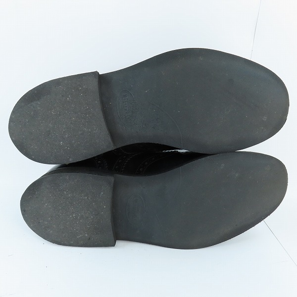 実際に弊社で買取させて頂いたChurchs/チャーチ LINGWOOD/リングウッド レザー ウィングチップ シューズ 6175/65Fの画像 2枚目