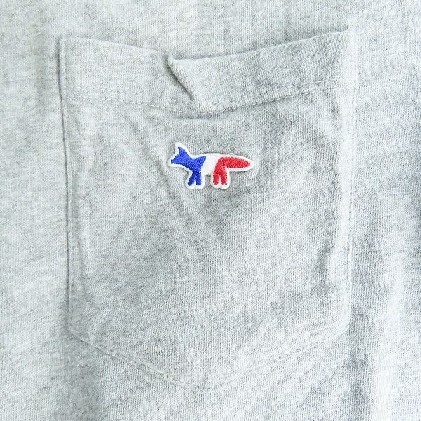 実際に弊社で買取させて頂いたMAISON KITSUNE/メゾンキツネ ロゴ ワッペン 胸ポケット Tシャツ/XSの画像 3枚目