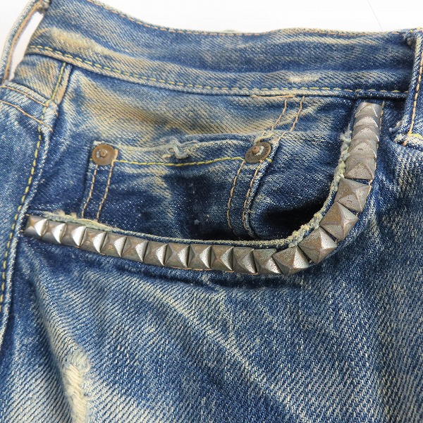 実際に弊社で買取させて頂いたHYSTERIC GLAMOUR× Andy Warhol/ヒステリックグラマー×アンディー ウォーホル ドル紙幣デニムパンツ 7AP-0014/34の画像 7枚目