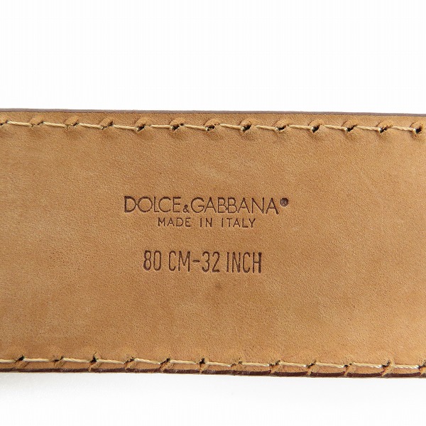 実際に弊社で買取させて頂いたDOLCE & GABBANA/ドルチェ&ガッバーナ ベルト/80CM-32INCHの画像 4枚目