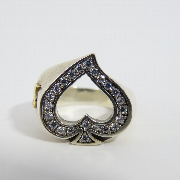 実際に弊社で買取させて頂いたSURT×MAGICAL DESIGN/サート × マジカルデザイン 950×K18 23AW Original Ring スペードリング 9号の画像 1枚目