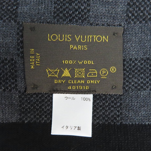 実際に弊社で買取させて頂いた【JPタグ】LOUIS VUITTON/ルイヴィトン ダミエ ウール マフラー 401910の画像 3枚目
